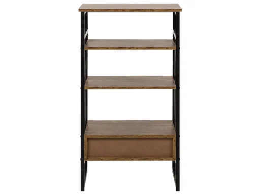 Étagère Imitation Bois Foncé Avec Tiroir KEENE -Meilleur Meubles Magasin etagere 16631189