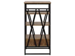 Étagère Imitation Bois Foncé Avec Tiroir KEENE -Meilleur Meubles Magasin etagere 16631193
