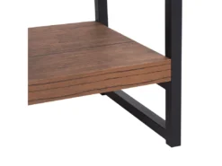 Étagère Noire Et Bois Foncé 4 Niveaux TIFTON -Meilleur Meubles Magasin etagere 16631277