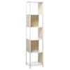 Étagère Blanche Et Bois Clair BOGOTA -Meilleur Meubles Magasin etagere 16631391