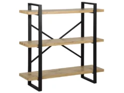 Étagère 3 Niveaux En Bois Clair TIMBER
