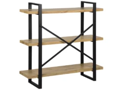 Étagère 3 Niveaux En Bois Clair TIMBER -Meilleur Meubles Magasin etagere 16631469