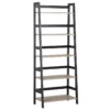 Étagère 5 étages Au Bois Clair Et Noir CROYDON -Meilleur Meubles Magasin etagere 17121179