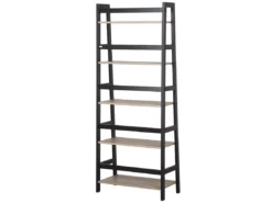 Étagère 5 étages Au Bois Clair Et Noir CROYDON -Meilleur Meubles Magasin etagere 17121187
