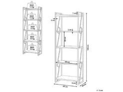 Étagère 5 Compartiments En Bois FORRES -Meilleur Meubles Magasin etagere 17459591