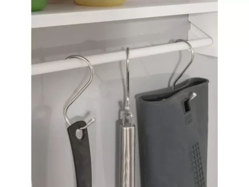Étagère à Suspendre Pour Réfrigérateur Avec Ventouses Avec 2 étages Et 5 Crochets, FRG149-W -Meilleur Meubles Magasin etagere 19157233