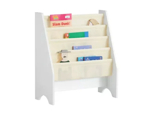 Bibliothèque Étagère à Livres Pour Enfants Porte-revues 4 Compartiments, FRG225-W -Meilleur Meubles Magasin etagere 19158223