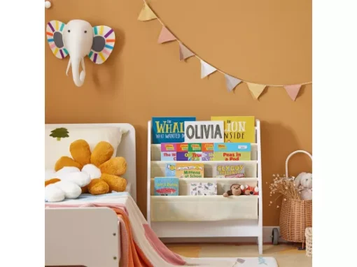 Bibliothèque Étagère à Livres Pour Enfants Porte-revues 4 Compartiments, FRG225-W -Meilleur Meubles Magasin etagere 19158225