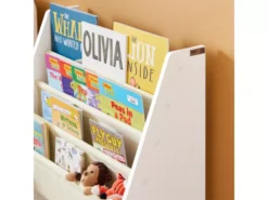 Bibliothèque Étagère à Livres Pour Enfants Porte-revues 4 Compartiments, FRG225-W -Meilleur Meubles Magasin etagere 19158231
