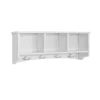 Étagère Murale Porte-manteau Meuble D’entrée Avec 3 Compartiments Et 4 Crochets Blanc, Frg48-w -Meilleur Meubles Magasin etagere 19179245