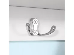 Étagère Murale Porte-manteau Meuble D’entrée Avec 3 Compartiments Et 4 Crochets Blanc, Frg48-w -Meilleur Meubles Magasin etagere 19179251