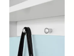 Étagère Murale Porte-manteau Meuble D’entrée Avec 3 Compartiments Et 4 Crochets Blanc, Frg48-w -Meilleur Meubles Magasin etagere 19179259