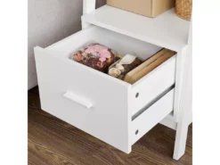 Bibliothèque Étagère Style échelle De 4 Niveaux Et 1 Tiroir –Blanc, FRG116-K-W -Meilleur Meubles Magasin etagere 19183345