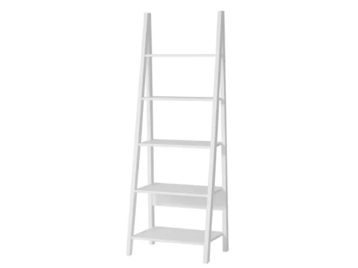 Bibliothèque, Étagère Style échelle, Étagère échelle, 5 étages –Blanc, FRG61-W -Meilleur Meubles Magasin etagere 19312741