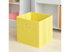 Bibliothèque Pour Livres Et Jouets Enfants Avec 3 Compartiments Et 2 Paniers Amovibles, KMB27-W -Meilleur Meubles Magasin etagere 19400513