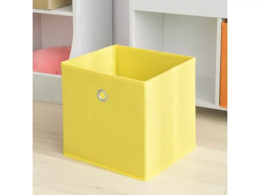 Bibliothèque Pour Livres Et Jouets Enfants Avec 3 Compartiments Et 2 Paniers Amovibles, KMB27-W -Meilleur Meubles Magasin etagere 19400513