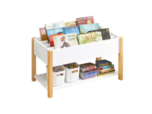 Bibliothèque Enfants Étagère De Rangement Pour Livres Et Jouets Meuble De Rangement, KMB35-W -Meilleur Meubles Magasin etagere 19401001