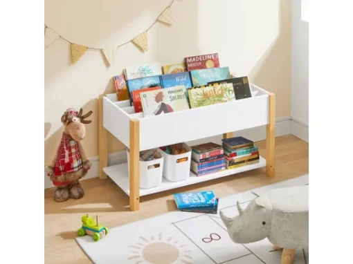Bibliothèque Enfants Étagère De Rangement Pour Livres Et Jouets Meuble De Rangement, KMB35-W -Meilleur Meubles Magasin etagere 19401003
