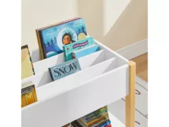 Bibliothèque Enfants Étagère De Rangement Pour Livres Et Jouets Meuble De Rangement, KMB35-W -Meilleur Meubles Magasin etagere 19401007