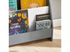Étagère à Livres Pour Enfants Avec 4 Compartiments De Rangement Pour Les Livres Gris, KMB32-HG -Meilleur Meubles Magasin etagere 19401025