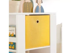 Bibliothèque Enfants Armoire De Rangement Pour Jouets Avec 2 Paniers Et 2 Étagères , KMB48-W -Meilleur Meubles Magasin etagere 19401421