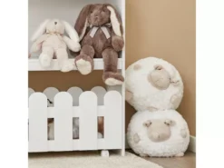 Étagère Enfant Organisateur Jouets Et Livres En Forme Maison Avec 1 Tiroirs à Roulettes, KMB52-W -Meilleur Meubles Magasin etagere 19401719