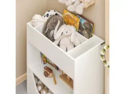 Étagère à Livres Enfant Meuble Rangement Pour Livres Et Jouets Bibliothèque Pour Enfant, KMB51-W 16 Étagère à Livres Enfant Meuble Rangement Pour Livres Et Jouets Bibliothèque Pour Enfant, KMB51-W -Meilleur Meubles Magasin etagere 19401775