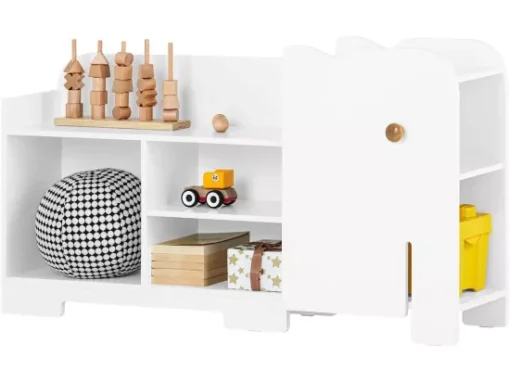 Étagère Pour Enfants Meuble De Rangement Pour Chambre D’Enfant En Forme D'Éléphant, KMB62-W -Meilleur Meubles Magasin etagere 19402207