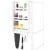 Étagère à Suspendre Pour Réfrigérateur Avec Ventouses Étagère à épices En Bois - 3 étagères Et 5 Crochets - Blanc FRG150-W SoBuy -Meilleur Meubles Magasin etagere 19408371