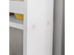 Étagère à Suspendre Pour Réfrigérateur Avec Ventouses Étagère à épices En Bois - 3 étagères Et 5 Crochets - Blanc FRG150-W SoBuy -Meilleur Meubles Magasin etagere 19408381