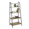 SoBuy STR09-PF Bibliothèque Étagère échelle à 4 Niveaux Étagère De Rangement Cadre En Métal Stable, Style Industriel -Meilleur Meubles Magasin etagere 19559329