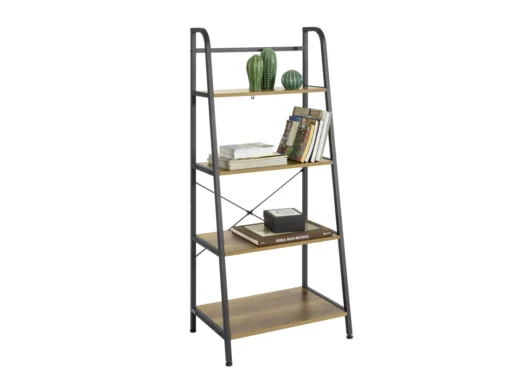 SoBuy STR09-PF Bibliothèque Étagère échelle à 4 Niveaux Étagère De Rangement Cadre En Métal Stable, Style Industriel -Meilleur Meubles Magasin etagere 19559329