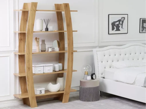 Étagère Bois Clair 5 Niveaux KENER -Meilleur Meubles Magasin etagere 20914185