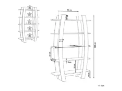 Étagère Bois Clair 5 Niveaux KENER -Meilleur Meubles Magasin etagere 20914187