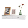 Meuble D’entrée De Rangement Étagère Murale 2 Tiroirs Armoire À Clés 63,5x13,5x10 Cm, Frg43-w -Meilleur Meubles Magasin etagere 20915363