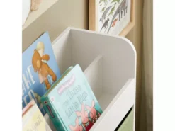 SoBuy KMB81-W Étagères De Rangement Suspendue, Bibliothèque Murale Pour Enfant à 2 Niveaux Avec 2 Boîtes De Rangement, Blanc Et Vert -Meilleur Meubles Magasin etagere 21014181