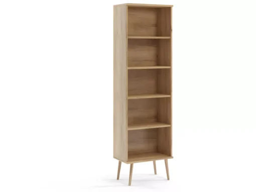 Bibliothèque MALIBO 180 Cm 5 étagères Chêne Craft Doré -Meilleur Meubles Magasin etagere 24152691