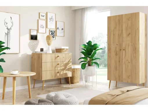 Bibliothèque MALIBO 180 Cm 5 étagères Chêne Craft Doré -Meilleur Meubles Magasin etagere 24152695