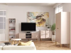 Bibliothèque MALIBO 180 Cm 5 étagères Macchiato -Meilleur Meubles Magasin etagere 24152705