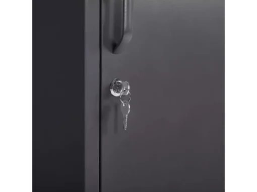 Armoire En Acier Noir FROME -Meilleur Meubles Magasin meuble de rangement 16129277