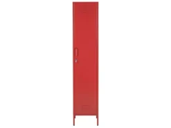 Armoire En Acier Rouge FROME -Meilleur Meubles Magasin meuble de rangement 16129365
