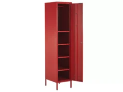 Armoire En Acier Rouge FROME -Meilleur Meubles Magasin meuble de rangement 16129369