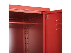 Armoire En Acier Rouge FROME -Meilleur Meubles Magasin meuble de rangement 16129373