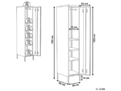 Armoire En Acier Vert FROME -Meilleur Meubles Magasin meuble de rangement 16129519
