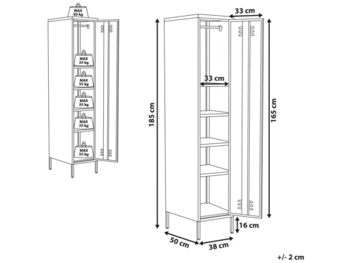 Armoire En Acier Vert FROME -Meilleur Meubles Magasin meuble de rangement 16129519