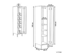 Armoire En Acier Jaune FROME -Meilleur Meubles Magasin meuble de rangement 16129579