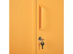 Armoire En Acier Jaune FROME -Meilleur Meubles Magasin meuble de rangement 16129593