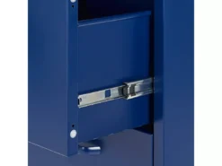 Commode à 3 Tiroirs En Métal Bleu Marine WOSTOK -Meilleur Meubles Magasin meuble de rangement 16547421