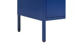Commode à 3 Tiroirs En Métal Bleu Marine WOSTOK -Meilleur Meubles Magasin meuble de rangement 16547423