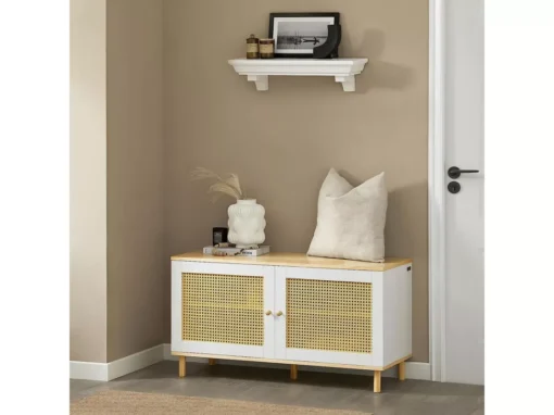 Banc De Rangement, Banc à Chaussures, Meuble D’Entrée, Meuble Bas, Coffre De Rangement, FSR103-WN -Meilleur Meubles Magasin meuble de rangement 19185109
